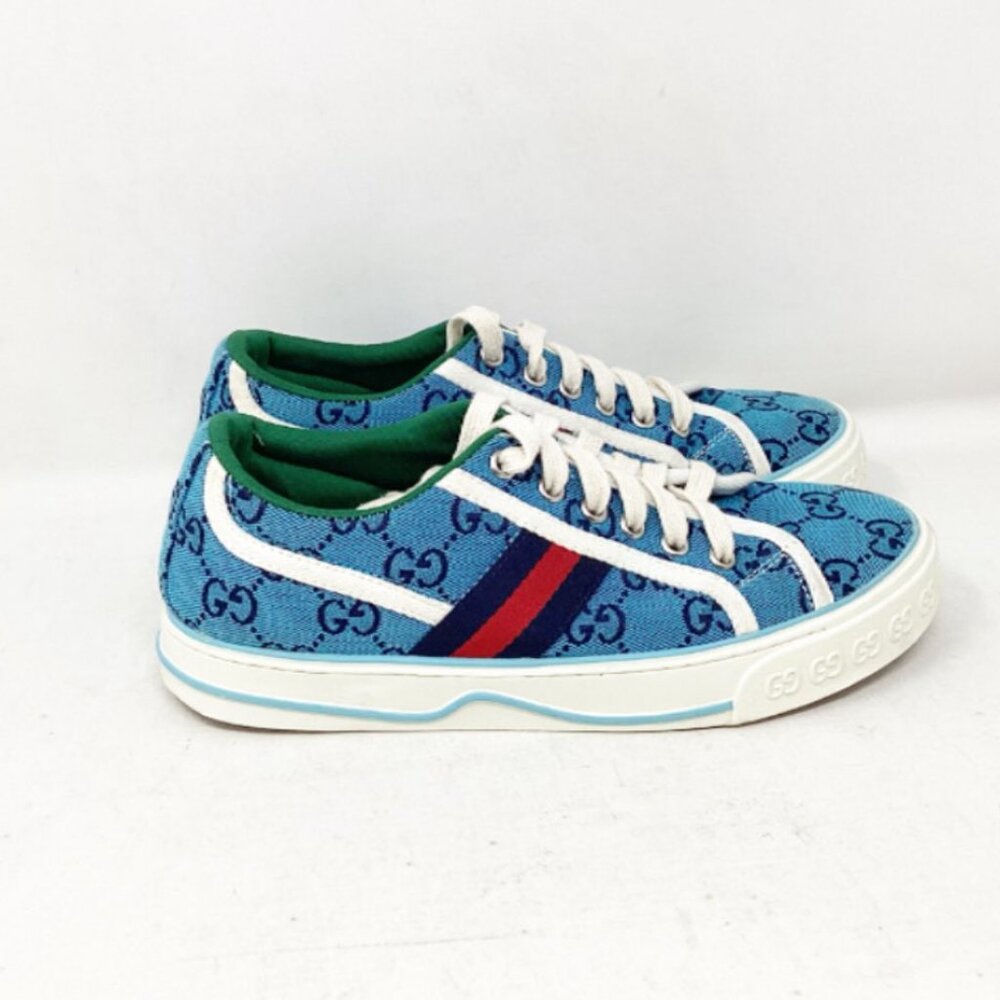 GUCCI #ALFHCQ Mens Tennis 1977 Sneakers Size 37.5 - Picture 2 of 8